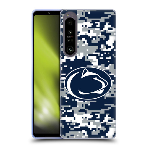 Pennsylvania State University PSU The Pennsylvania State University Digital Camouflage Soft Gel Case for Sony Xperia 1 IV