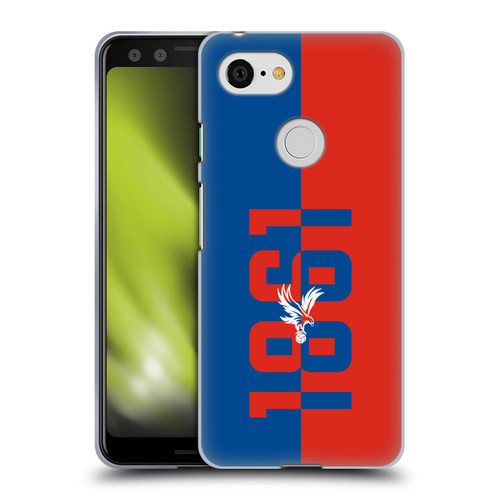 Crystal Palace FC Crest 1861 Soft Gel Case for Google Pixel 3