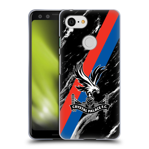 Crystal Palace FC Crest Black Marble Soft Gel Case for Google Pixel 3