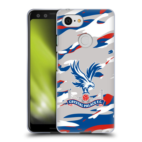 Crystal Palace FC Crest Camouflage Soft Gel Case for Google Pixel 3