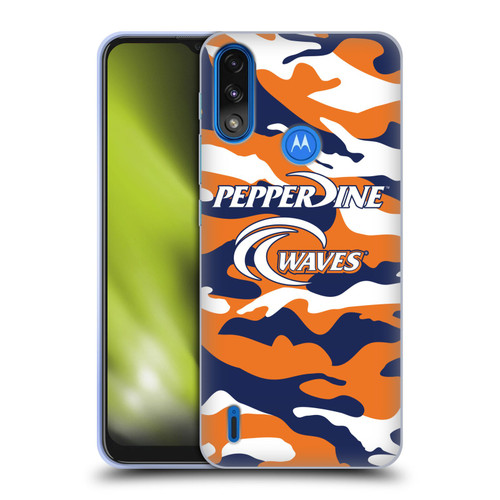 Pepperdine University Pepperdine University Art Camou Soft Gel Case for Motorola Moto E7 Power / Moto E7i Power