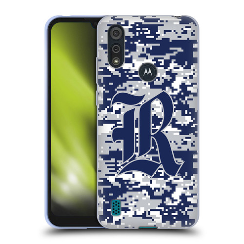 Rice University Rice University Digital Camouflage Soft Gel Case for Motorola Moto E6s (2020)