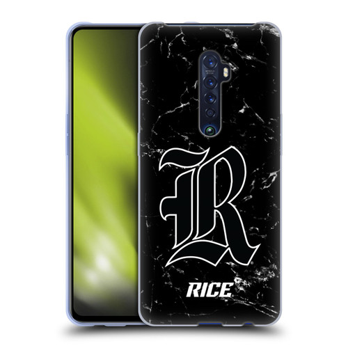 Rice University Rice University Black And White Marble Soft Gel Case for OPPO Reno 2