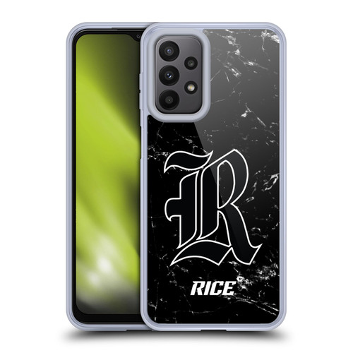 Rice University Rice University Black And White Marble Soft Gel Case for Samsung Galaxy A23 / 5G (2022)