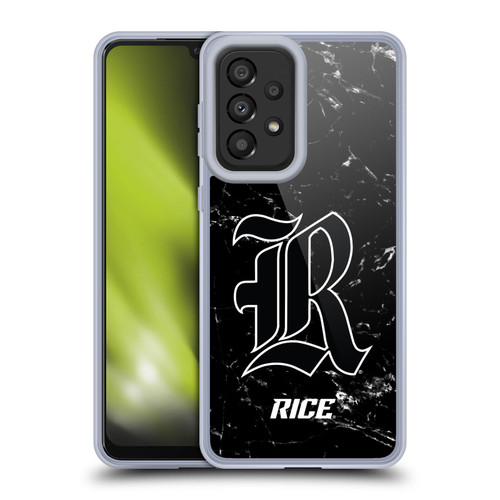 Rice University Rice University Black And White Marble Soft Gel Case for Samsung Galaxy A33 5G (2022)