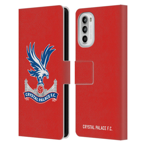 Crystal Palace FC Crest Eagle Leather Book Wallet Case Cover For Motorola Moto G52