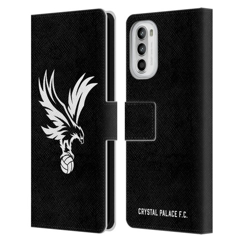 Crystal Palace FC Crest Eagle Grey Leather Book Wallet Case Cover For Motorola Moto G52