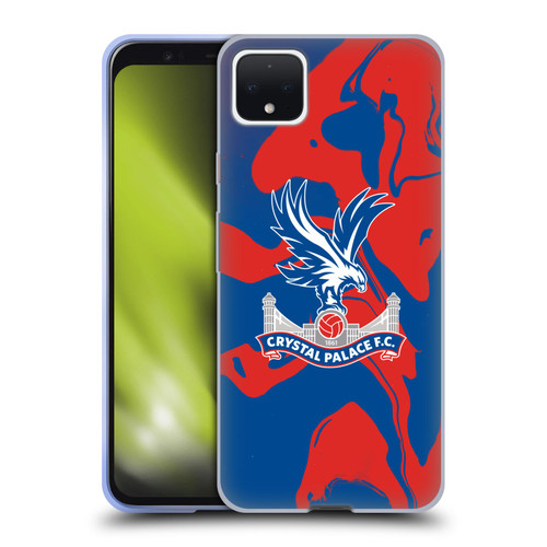 Crystal Palace FC Crest Red And Blue Marble Soft Gel Case for Google Pixel 4 XL