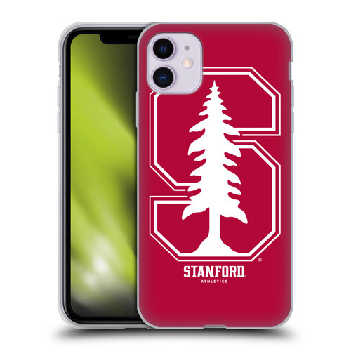 Stanford University The Farm Stanford University Oversized Icon Soft Gel Case for Apple iPhone 11