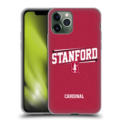 Stanford University The Farm Stanford University Double Bar Soft Gel Case for Apple iPhone 11 Pro