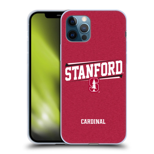 Stanford University The Farm Stanford University Double Bar Soft Gel Case for Apple iPhone 12 / iPhone 12 Pro