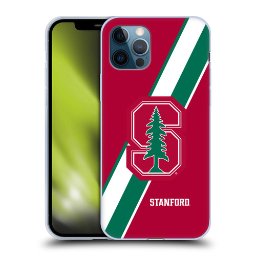 Stanford University The Farm Stanford University Stripes Soft Gel Case for Apple iPhone 12 / iPhone 12 Pro