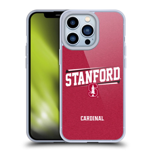 Stanford University The Farm Stanford University Double Bar Soft Gel Case for Apple iPhone 13 Pro