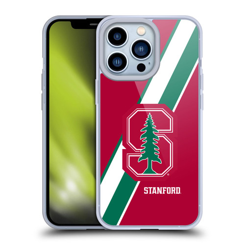 Stanford University The Farm Stanford University Stripes Soft Gel Case for Apple iPhone 13 Pro