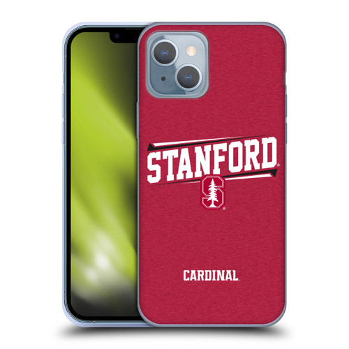 Stanford University The Farm Stanford University Double Bar Soft Gel Case for Apple iPhone 14