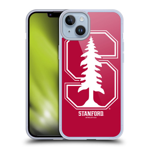 Stanford University The Farm Stanford University Oversized Icon Soft Gel Case for Apple iPhone 14 Plus