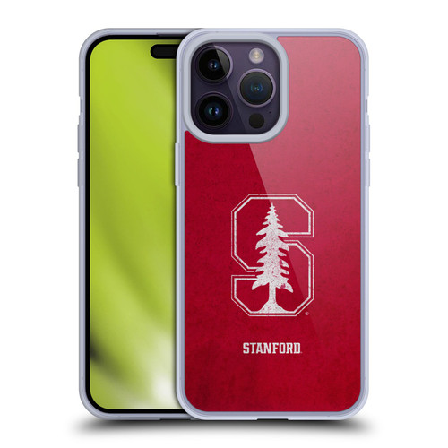 Stanford University The Farm Stanford University Distressed Look Soft Gel Case for Apple iPhone 14 Pro Max