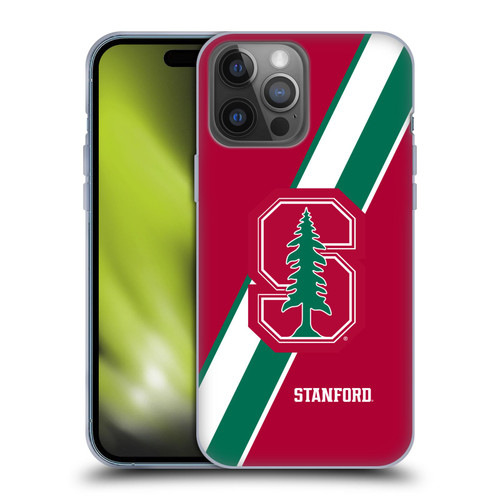 Stanford University The Farm Stanford University Stripes Soft Gel Case for Apple iPhone 14 Pro Max