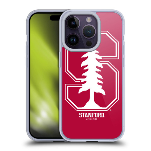 Stanford University The Farm Stanford University Oversized Icon Soft Gel Case for Apple iPhone 14 Pro