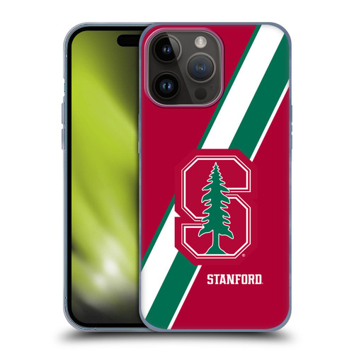 Stanford University The Farm Stanford University Stripes Soft Gel Case for Apple iPhone 15 Pro Max