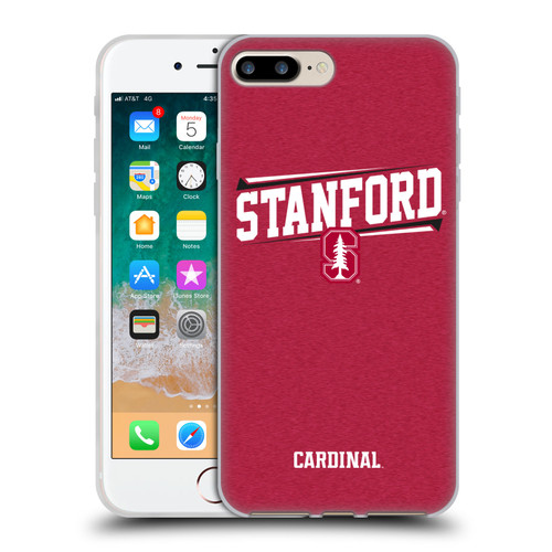 Stanford University The Farm Stanford University Double Bar Soft Gel Case for Apple iPhone 7 Plus / iPhone 8 Plus