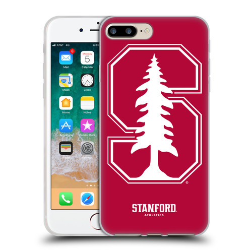 Stanford University The Farm Stanford University Oversized Icon Soft Gel Case for Apple iPhone 7 Plus / iPhone 8 Plus