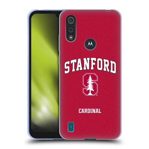 Stanford University The Farm Stanford University Campus Logotype Soft Gel Case for Motorola Moto E6s (2020)