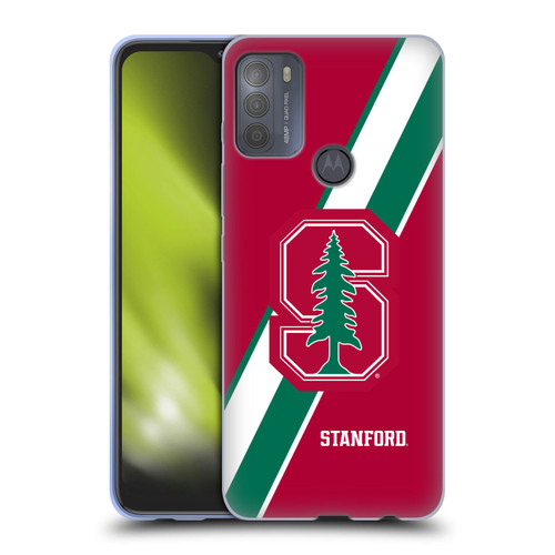 Stanford University The Farm Stanford University Stripes Soft Gel Case for Motorola Moto G50