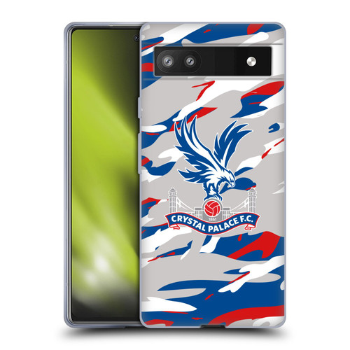 Crystal Palace FC Crest Camouflage Soft Gel Case for Google Pixel 6a