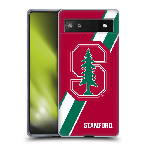 Stanford University The Farm Stanford University Stripes Soft Gel Case for Google Pixel 6a