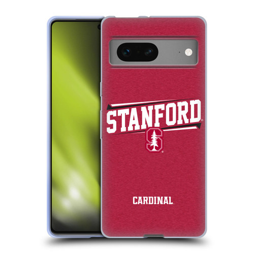 Stanford University The Farm Stanford University Double Bar Soft Gel Case for Google Pixel 7