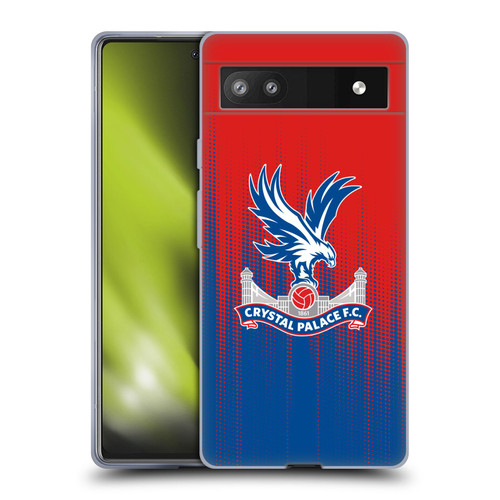 Crystal Palace FC Crest Halftone Soft Gel Case for Google Pixel 6a
