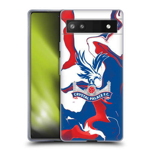 Crystal Palace FC Crest Marble Soft Gel Case for Google Pixel 6a
