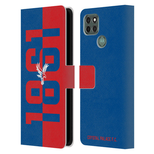 Crystal Palace FC Crest 1861 Leather Book Wallet Case Cover For Motorola Moto G9 Power