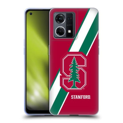 Stanford University The Farm Stanford University Stripes Soft Gel Case for OPPO Reno8 4G