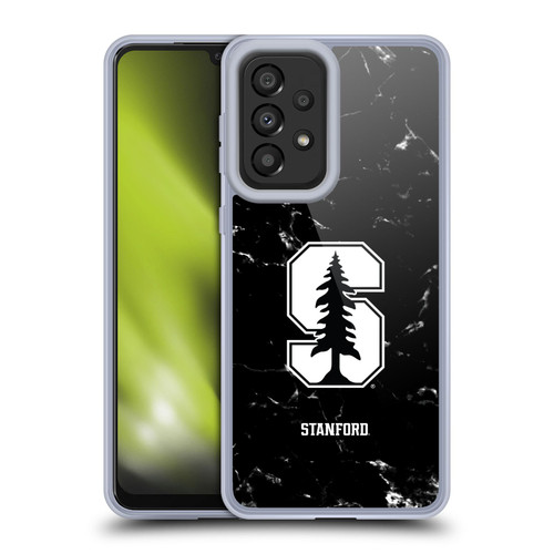 Stanford University The Farm Stanford University Black And White Marble Soft Gel Case for Samsung Galaxy A33 5G (2022)