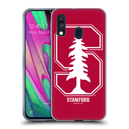 Stanford University The Farm Stanford University Oversized Icon Soft Gel Case for Samsung Galaxy A40 (2019)