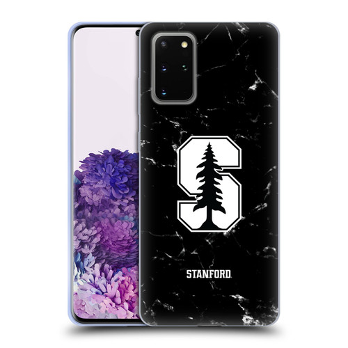 Stanford University The Farm Stanford University Black And White Marble Soft Gel Case for Samsung Galaxy S20+ / S20+ 5G