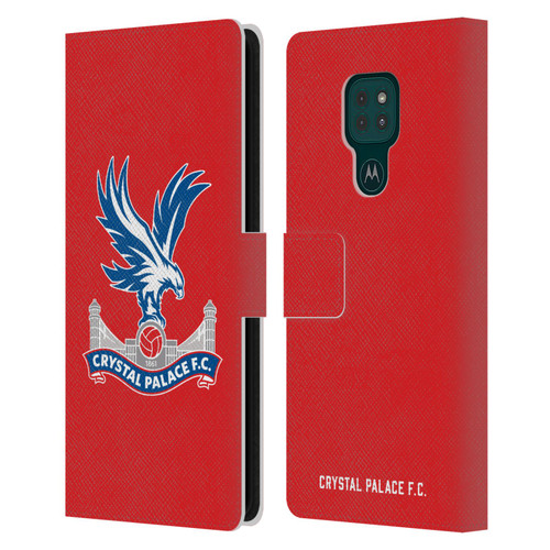 Crystal Palace FC Crest Eagle Leather Book Wallet Case Cover For Motorola Moto G9 Play