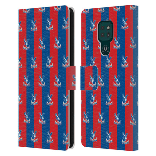 Crystal Palace FC Crest Pattern Leather Book Wallet Case Cover For Motorola Moto G9 Play