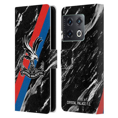 Crystal Palace FC Crest Black Marble Leather Book Wallet Case Cover For OnePlus 10 Pro