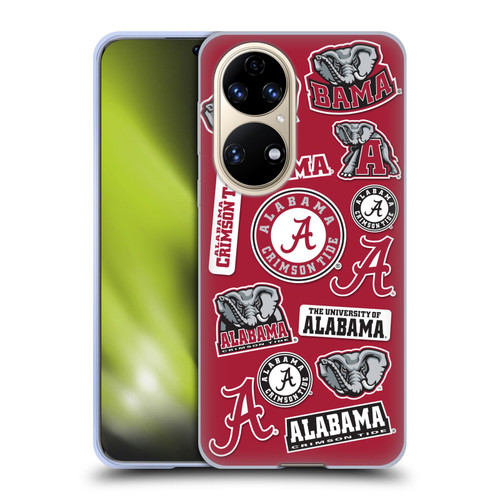 University Of Alabama UA The University Of Alabama Art Collage Soft Gel Case for Huawei P50