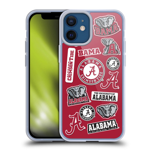 University Of Alabama UA The University Of Alabama Art Collage Soft Gel Case for Apple iPhone 12 Mini