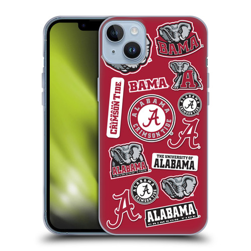 University Of Alabama UA The University Of Alabama Art Collage Soft Gel Case for Apple iPhone 14 Plus