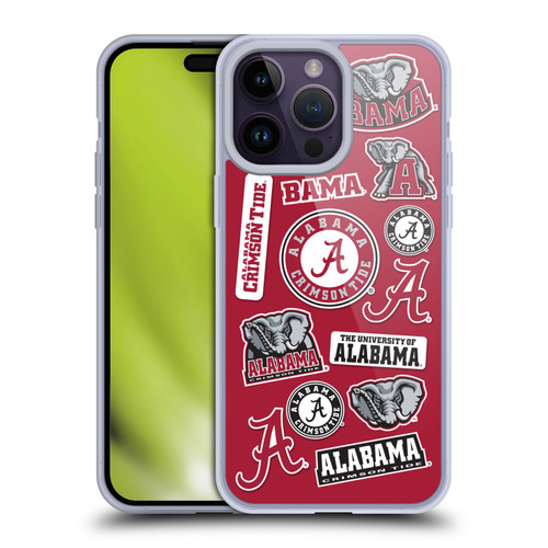 University Of Alabama UA The University Of Alabama Art Collage Soft Gel Case for Apple iPhone 14 Pro Max