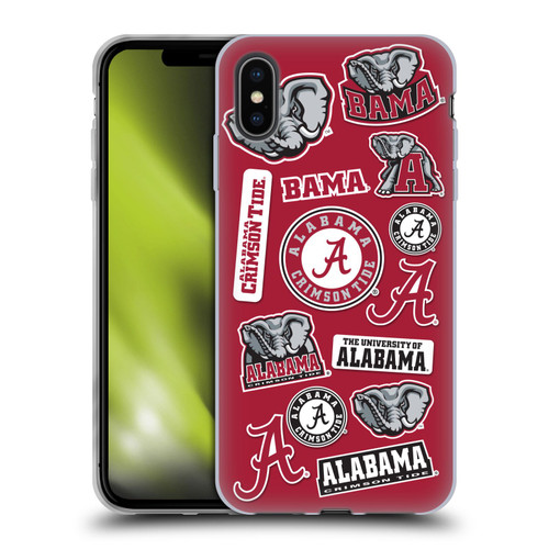 University Of Alabama UA The University Of Alabama Art Collage Soft Gel Case for Apple iPhone XS Max