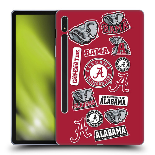 University Of Alabama UA The University Of Alabama Art Collage Soft Gel Case for Samsung Galaxy Tab S8