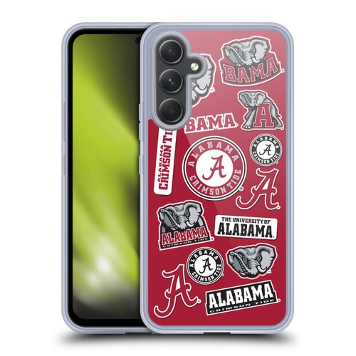 University Of Alabama UA The University Of Alabama Art Collage Soft Gel Case for Samsung Galaxy A54 5G