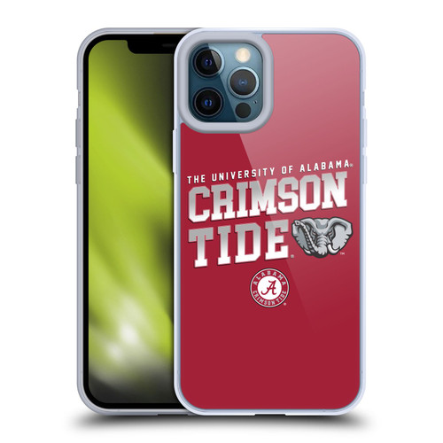 University Of Alabama UA The University Of Alabama Crimson Tide Soft Gel Case for Apple iPhone 12 Pro Max