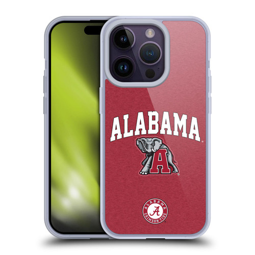 University Of Alabama UA The University Of Alabama Campus Logotype Soft Gel Case for Apple iPhone 14 Pro